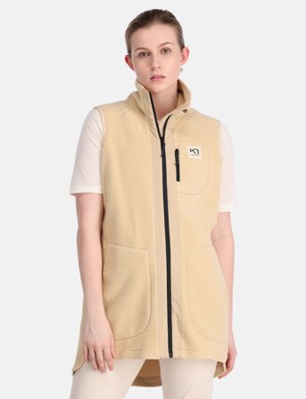 Kari Traa Sanne Pile Vest Long - Beige - L