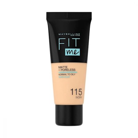 Maybelline, Fit Me Matte + Poreless, Liquid Foundation, 150, Ivory, 30 ml