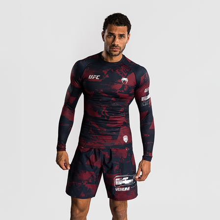 UFC Zenith by Venum Fight Week Rashguard Lång ärm Blå Röd Grå