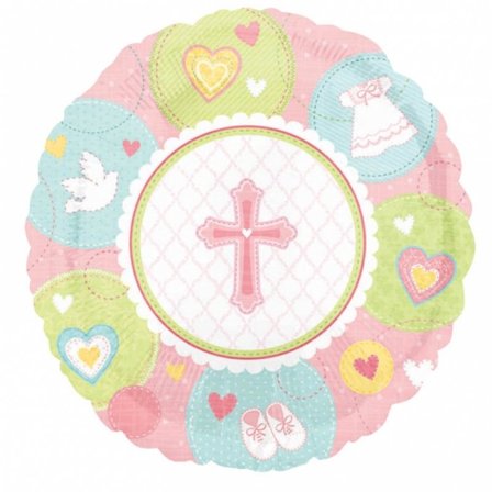 Helium-ballong doppet rosa