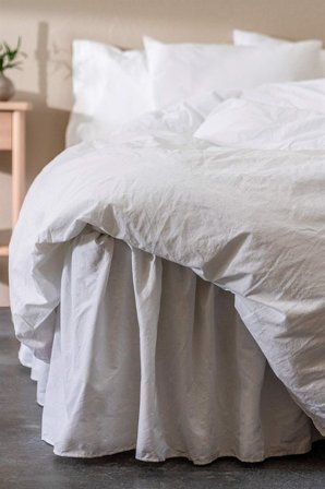 Cellbes of Sweden - Sengekappe i organisk bomull i hvit i størrelse 180 x 200 + 65 cm