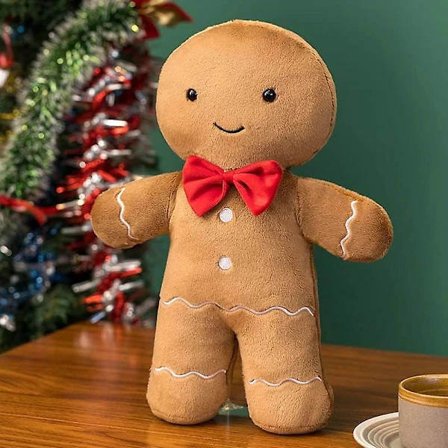 Juledukke Plysjleketøy Juletre Pepperkakemann Pepperkakehus Barneleke