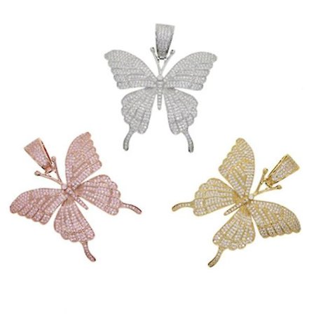 Rhinestone Butterfly Halsband Hänge Smycken Glansiga Halsband Smycken För Kvinnor Och Flickor