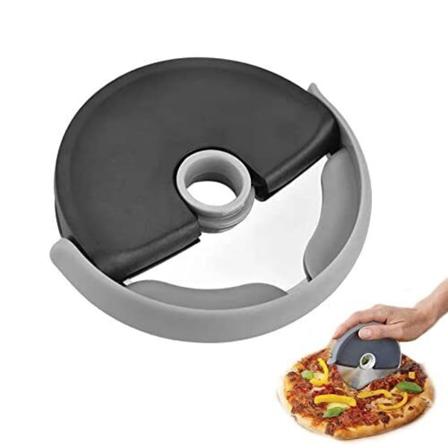 Pizzaskärhjul i rostfritt stål, hushålls pizzaskärare, lätt att skära