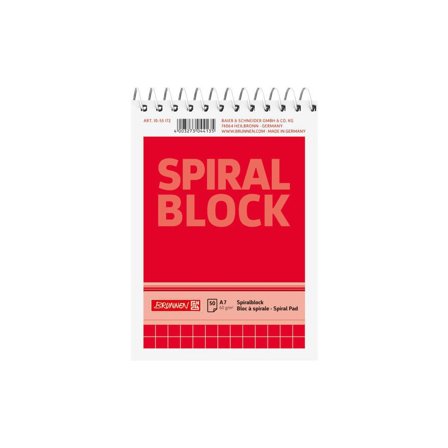 BRUNNEN Spiralblock A7 60g 50 blad Rutat - Lyreco - Kontorsmaterial - Block och anteckningsböcker - Spiralblock