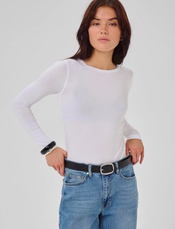 My Essential Wardrobe 18 The Modal Blouse - White - M