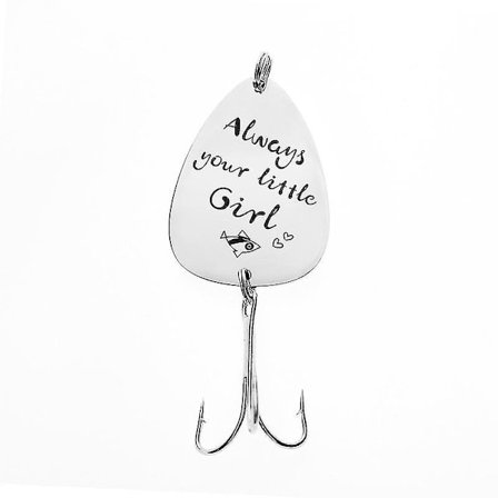 Graverad Fiskekrok Fiskebete Fiskarälskare Present Till Man Pojkvän Make Jul Bröllop Fars Dag