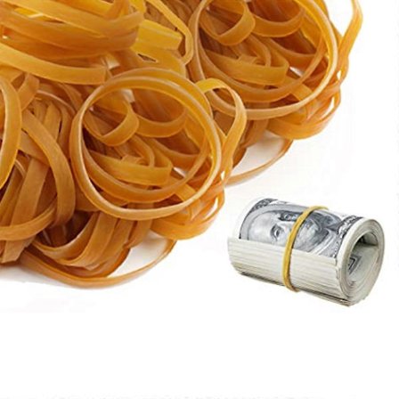 Gule gummistrikker Gummiringer Pakke med 100 Gjenbrukbare Antall stykker: 100 & 11,89