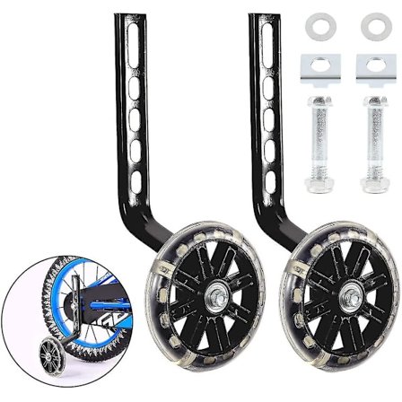 Cykel Træningshjul, 1 Par Cykel Træningshjul Til Børn Sort Cykel Stabilisatorer Støttehjul Drenge Piger