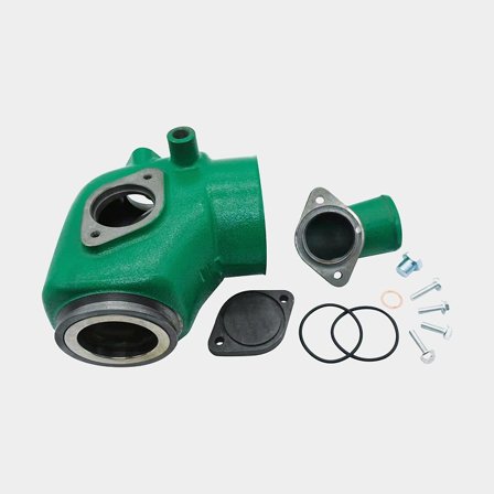 Cotovelo de escape, kit em aço inoxidável, para Volvo Penta D4