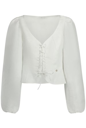 Guess Jeans Camicia Maniche Lunghe Donna Bianco