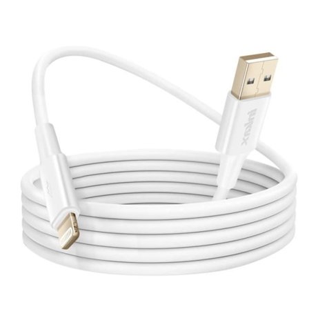 USB-kabel till Lightning Snabbladdning och synkronisering Inkax Vit