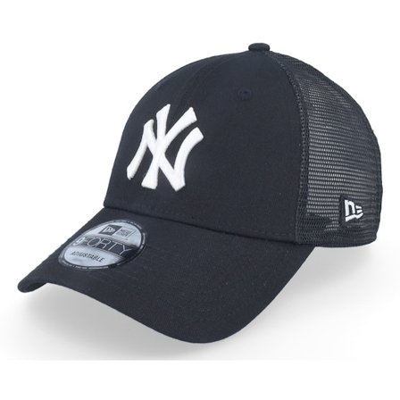 New Era - MLB Zwart trucker Cap - New York Yankees Home Field 9FORTY Black/White Trucker @ Hatstore