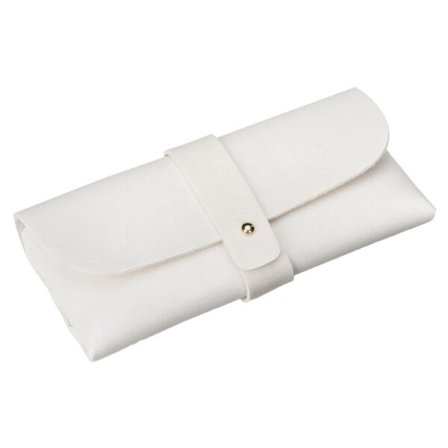 Tynd briller sag i pu læder hvid