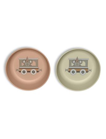 Villum Pla Deep Plate 2-Pack Nuuroo Multi/patterned