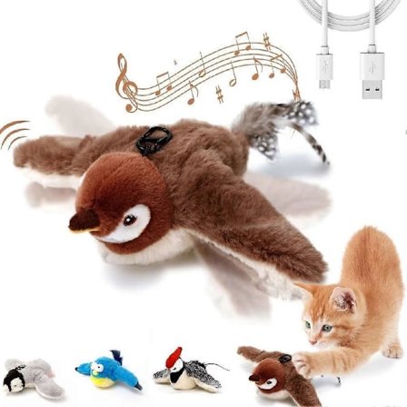 Electronic Interactive Flying Bird – Perfect Toy for Cats