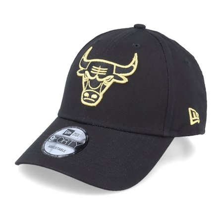 New Era - NBA - Black - adjustable - Cap - Chicago Bulls Metallic 9FORTY Black/Gold Adjustable - Hatstore