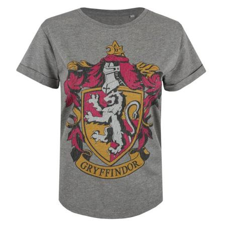 Harry Potter Gryffindor T-shirt Dam/dam Xl Graphite Heath