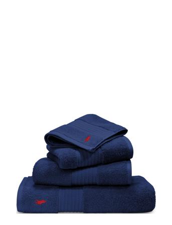 Player Wash Towel Home Textiles Bathroom Textiles Towels & Bath Towels Face Towels Blå Ralph Lauren Home