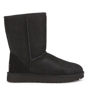 Kids - UGG Fur-lined leather and wool boots - Classic Short II 36 EU - Boots - 36 EU - Black - Mädchen