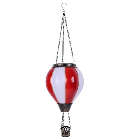 Varmluftballon Solar Lanterne LED Lys Med Flammeeffekt Udendørs Dekorativ #14