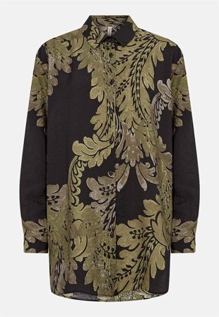 Soyaconcept - Vävd, mönstrad skjorta - grön / mönstrad - för damer - XL (44) - Cellbes