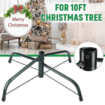 3 metrin joulukuusen jalka, 1,2 metrin metallinen pidike pohja kotiin sisätiloihin puutarhajuhlien sisustukseen FIG