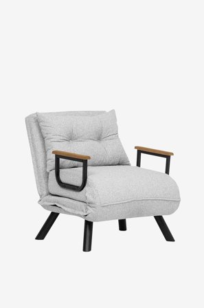 Hanah Home - 1-sits soffa-bädd-Alfi - Grå - Bäddsoffor - Från Homeroom