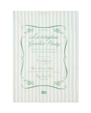 Lexington Garden party økologisk bomuldsviskestykke, grøn