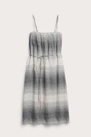 Kappahl | Linneklänning med knytskärp Mörkblå XS | Mörkblå