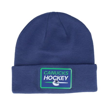 Fanatics - Vancouver Canucks Authentic Pro Prime Beanie Blue Cobalt Cuff Cuff Blue Beanie - NHL @ Hatstore