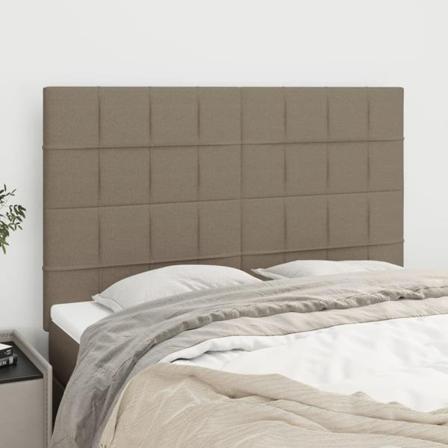 Vidaxl Huvudgavlar 4 St Taupe 72x5x78/88 Cm Tyg Taupe