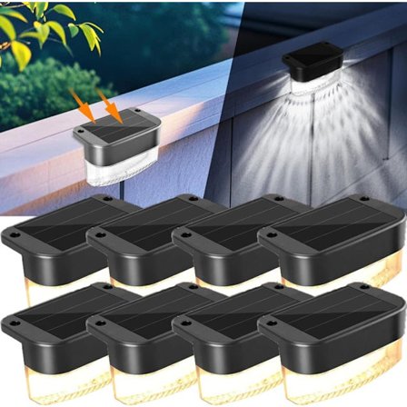 Solcellelamper 12-pakning – Vanntette hagelamper og trinnbelysning for gjerde og uteplass_OF
