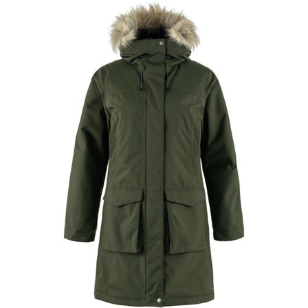 Fjällräven Nuuk Lite Parka XL - female - Deep Forest/Vert - Parkas