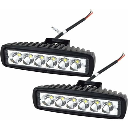 Arbeidslys LED Lyslist 12V 18W 15cm LED Bil Spotlight Vanntett IP67 Spot Tåkelys LED Arbeidslys for 4x4 Motorsykkel Bil Lastebil Traktor SUV Båt