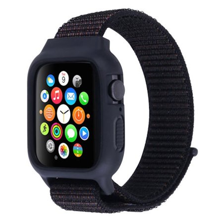 Apple Watch Series 5 40 mm ram i nylon och silikon - Flerfärgad