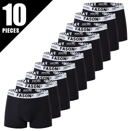 10 stykker -ABC herreundertøj herre boxershorts hoved plus size sports åndbare boxershorts om sommeren