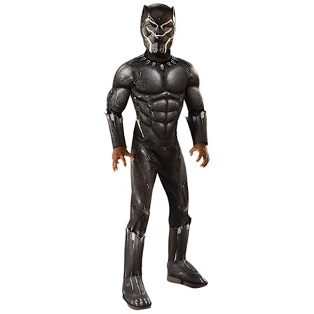 Muskel Jumpsuit Black Panther Kostyme Halloween Cosplay