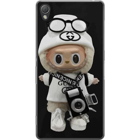 Kompatibelt Mobildeksel til Sony Sony Xperia Z3 Stilig designerfigur med kamera og streetwear, leken samlerfigur i trendy urban estetikk og minimalist