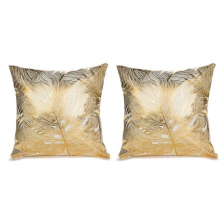 IC 18x 18" Vit Hold Örngott 2-delad kostym, dekorativ vit