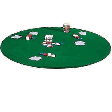 Rundt Spillbordtrekk Formtilpasset Duk Elastisk Filt Pokerbordbeskytter