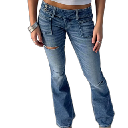 Trendiga bootcut jeans