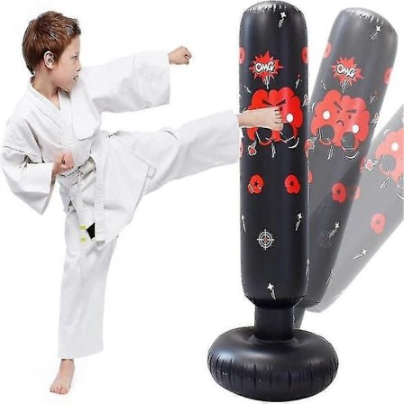 120 cm - Puhallettava nyrkkeilysäkki lapsille - Taekwondoon ja Karateen