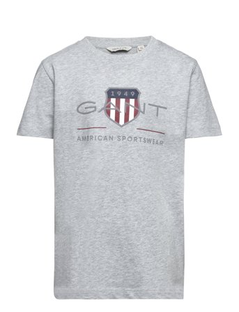 GANT Archive Shield Ss T-Shirt - Grey - 176
