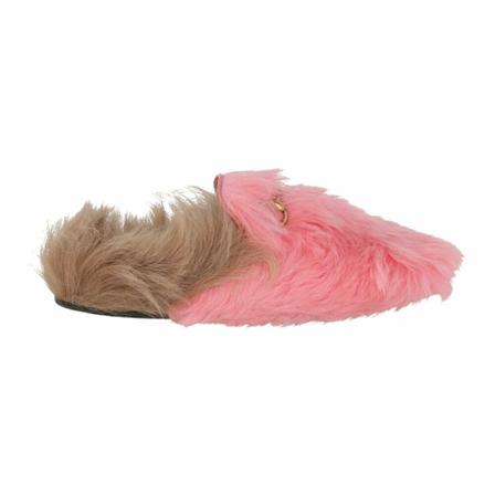 Gucci, Princetown Merino Wool Slides Różowy, Kobieta, Rozmiar: 40 EU