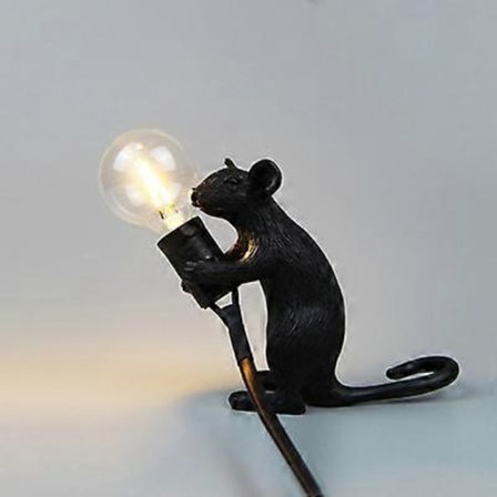 Moderne USB Muse Lampe LED Natlampe Hjem Værelse Skrivebord Sengelampe Natlys Hjem Værelse Indretning Belysning Skrivebordslampe Bordlampe Vedhæng (