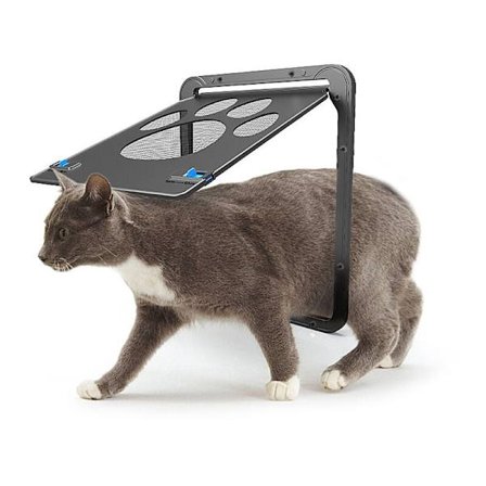 Kattelem til myggenet Nem at installere Kattefrihed Aftagelig Fluenetdør til små/mellemstore katte/hunde