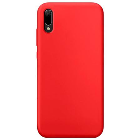 Huawei Y6 2019 Silikonskal - Liquid Silicone Cover Röd