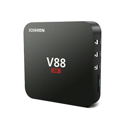V88 Smart TV Set-top Box Android 4k Quad-core 2g 16g Wifi Mediaspiller TV-boks Hjemmekino