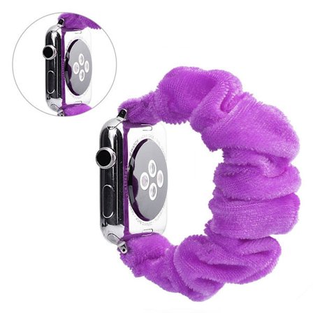 Apple Watch Series 5 40mm mönster trasa klockarmband - ljuslila